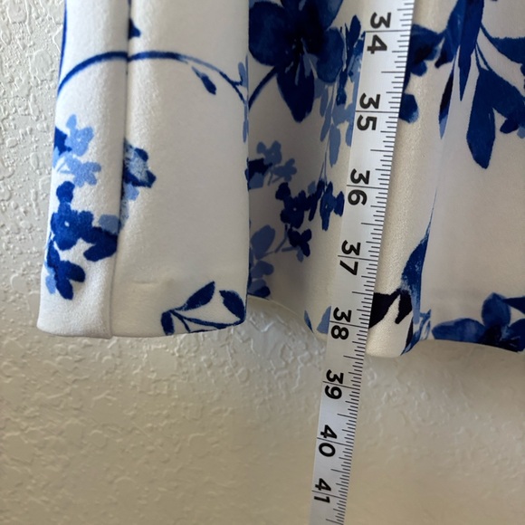 Ralph Lauren white and blue floral dress size 16P - Picture 12 of 12